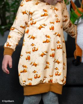 Baumwolljersey Lathi kleine Füchse auf Beige von Swafing